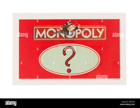 English Edition Of Monopoly Showing A Chance Card The Classic Stock