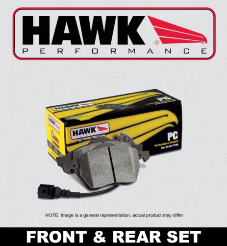 FRONT REAR SET HAWK Performance Ceramic Disc Brake Pads HPP51726 W