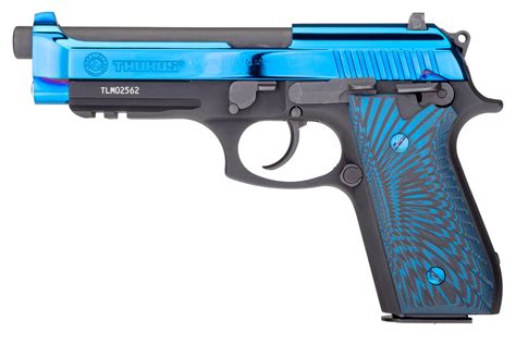 Taurus Pt92 9mm Pistol With Blue Pvd Slide And G10 Grips For Sale
