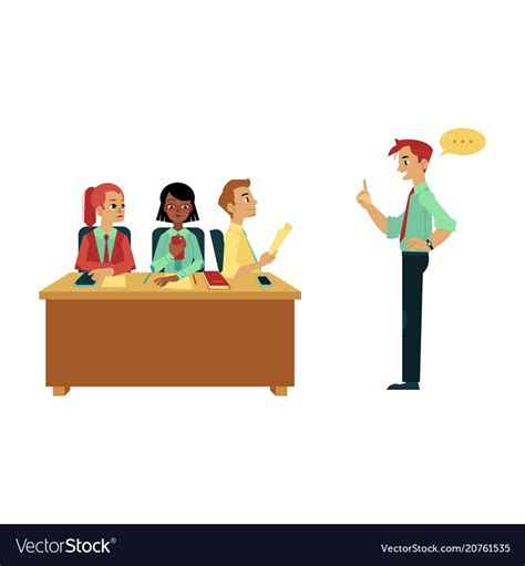 Business Briefing Meeting Or Conference Royalty Free Vector