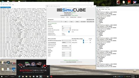 Automobilista Simucube Direct Drive Wheel Settings Guide Youtube