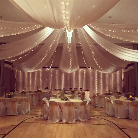 Visit weddingforward.com for more wedding decorations, ideas and advice. Bayside garden supplies: Wedding hall ceiling decorations