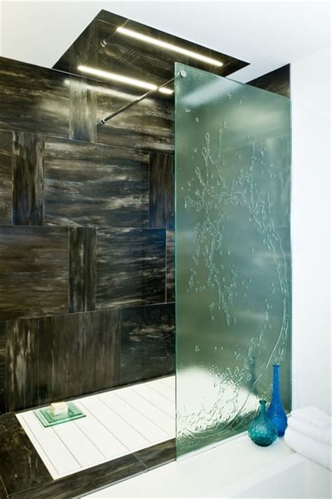 textured glass shower screen contemporary shower enclosures and kits london by float glass