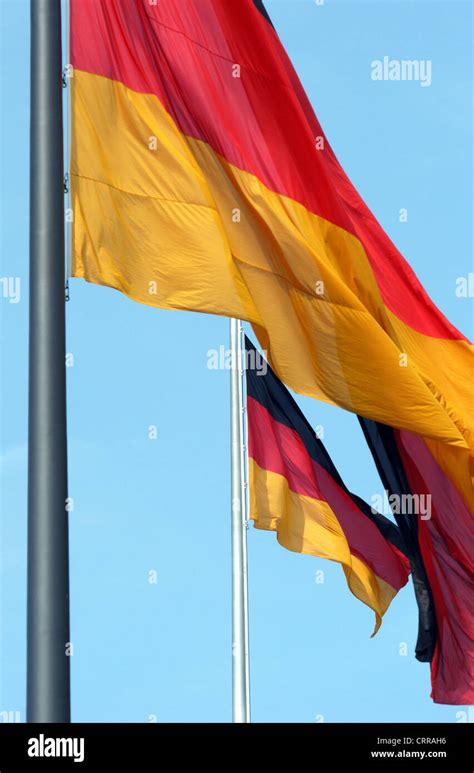 Waving German Flags Stock Photo Alamy
