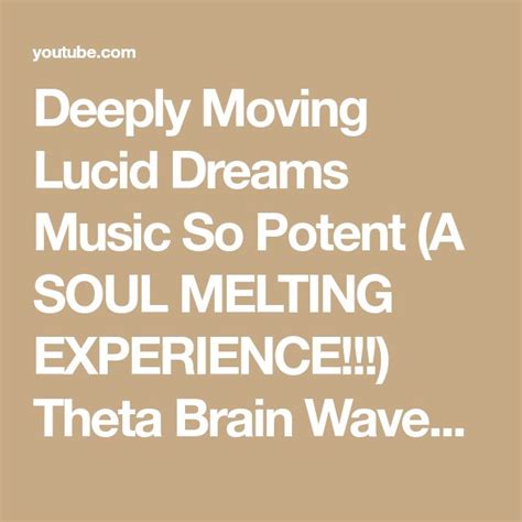 Deeply Moving Lucid Dreams Music So Potent A Soul Melting Experience
