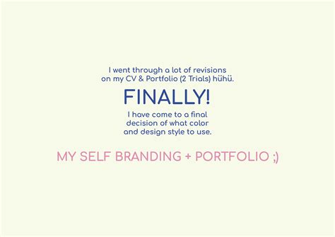 Self Branding Portfolio On Behance