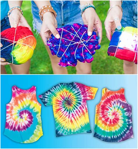 Tie Dye T Shirt Kit With 3 Dye Colors Includes White Kid Size Etsy