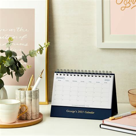 Personalised Traditional 2021 Desk Calendar By Martha Brook