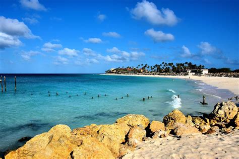 Druif Beach Near Oranjestad Aruba Encircle Photos