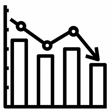 Decline Economic Economics Graph Statistics Icon Download On