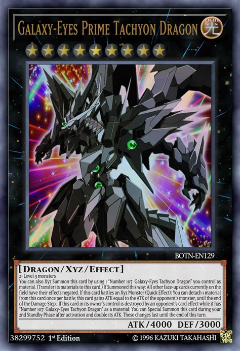 Galaxy Eyes Prime Tachyon Dragon By Chaostrevor On Deviantart