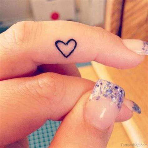 59 Small Heart Tattoos On Finger Tattoo Designs
