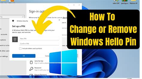 How To Change Remove Windows Hello Pin On Windows Add Windows