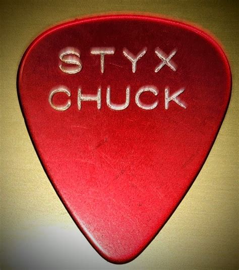 Styx Chuck Panozzo Guitar Pick Rare Authentic Vintage 1978