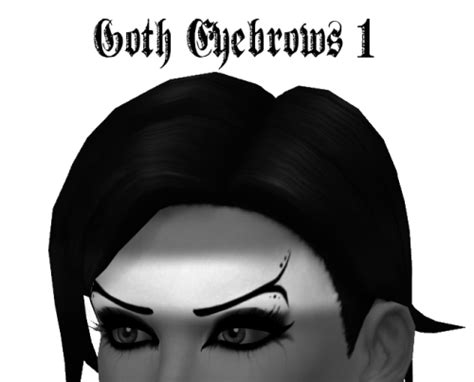 Haynys Sims Things Sims4 Goth Eyebrows Sims Eyebrows