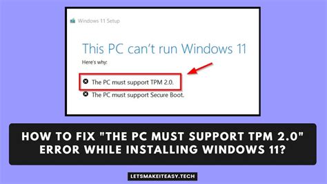 Fix Windows Tpm Error Fix The Pc Must Support Tpm Fix Hot Sex Picture