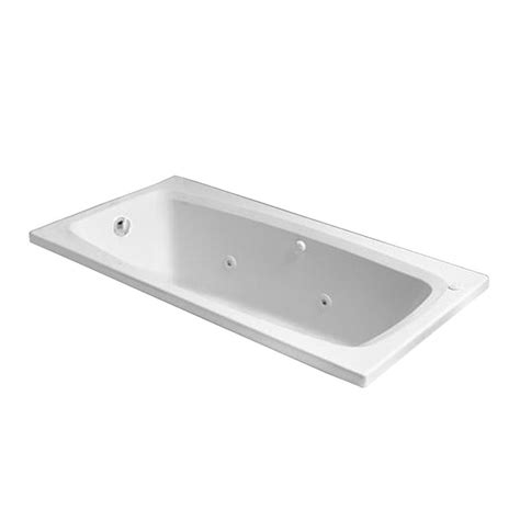 This bathtub's flawless and breathtaking design can transform. American Standard Mainstream White Acrylic Rectangular ...