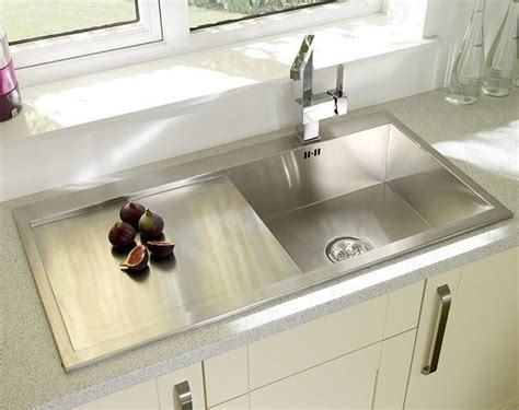 Square Kitchen Sink Single 10 Bowl Stainless Steel 12mm Modern