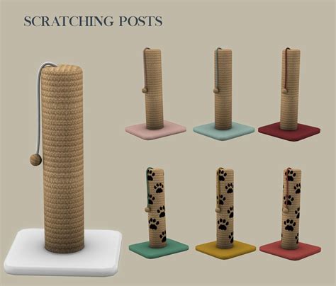 Scratching Post New Sims Pets Sims 4 Pets Sims 4