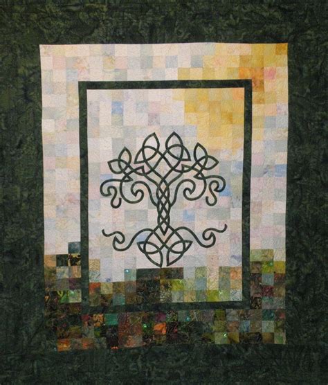Art Quilt Tree Of Life In Summer Wall Hanging Etsy In 2023 Art