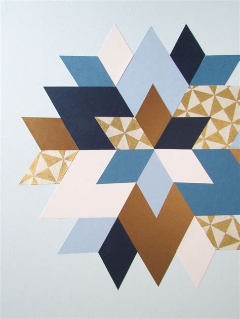 Basic geometry takes an aesthetic turn. DIY Geo Wall Art