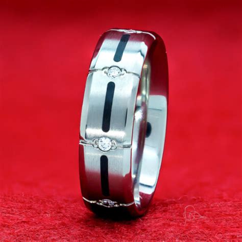 3pcs His And Hers Titanium 925 Sterling Silver Wedding Bridal Matching