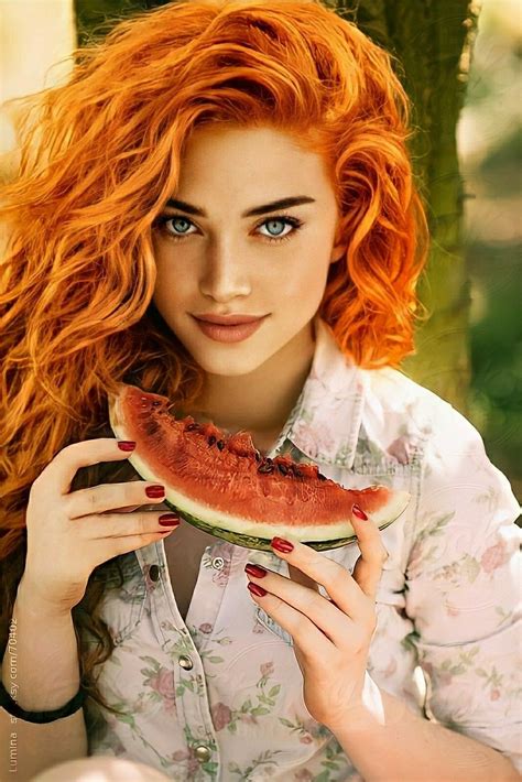 Petricore Redhead Ginger Summer Beautiful Red Hair Most Beautiful Eyes