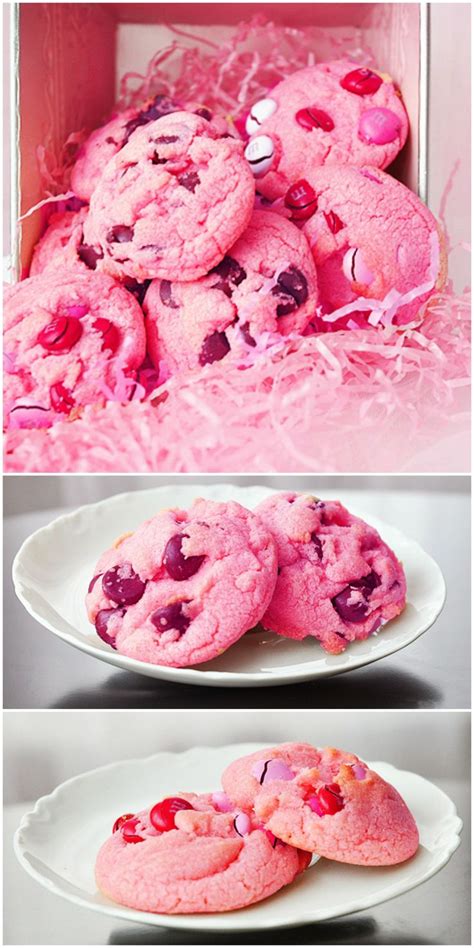 This chocolate chip cookie recipe is very similar to the recipe that is on the back of the bag of nestle's chocolate chips. Pink Chocolate Chip Cookies | Recipe | Food, Chip cookies ...