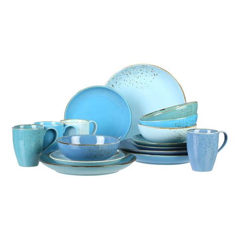 Creatable Aqua Piece Dinnerware Set Service For Reviews