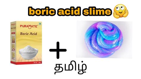 Boric Acid Slime In Tamil First Time Making Boric Acid Slime Best