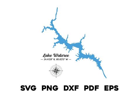 Lake Wateree South Carolina Map Compass And Gps Coordinates