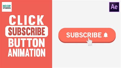 Click Subscribe Button Animation After Effects Tutorial Youtube