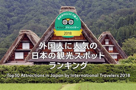 旅好きが選ぶ！外国人に人気の日本の観光スポット ランキング 2018 どこいく？×トリップアドバイザー