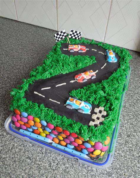 How To Make A Cars Themed Birthday Cake Cake Walls
