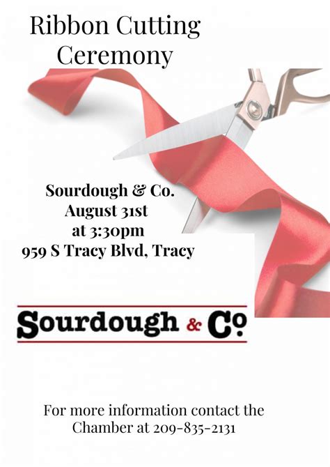 Sourdough And Co Ribbon Cutting Ceremony Tracy Chamber Of Commerce