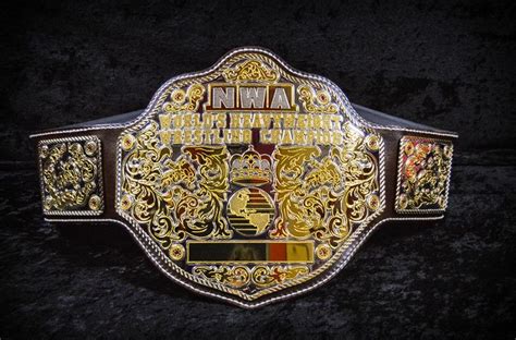 Re Imagined Big Gold Belt With The Nwa Logo Courtesy Of Leather Rebels