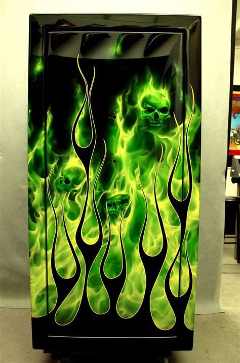 Airbrushed Airbrush Designs Flame Art Fire Painting