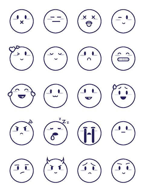 Linear Face Vector Hd Png Images Smiley Face Expression Linear Vector