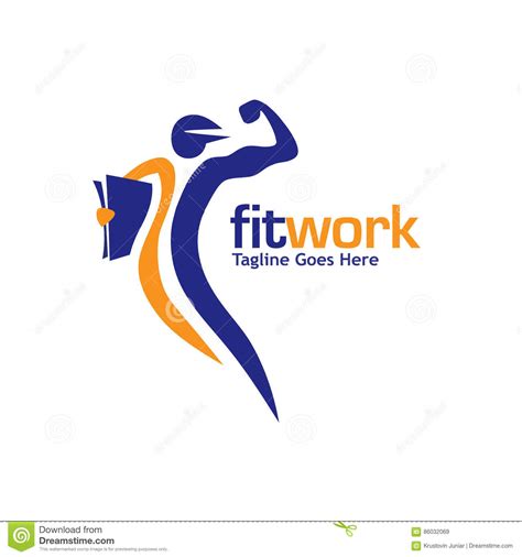 Logo For Fitness Center With Dumbbell Icon Virtual Crossfit And