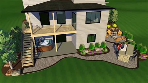Stone Creek 3d Landscaping Model Goundscapes Landscaping Youtube