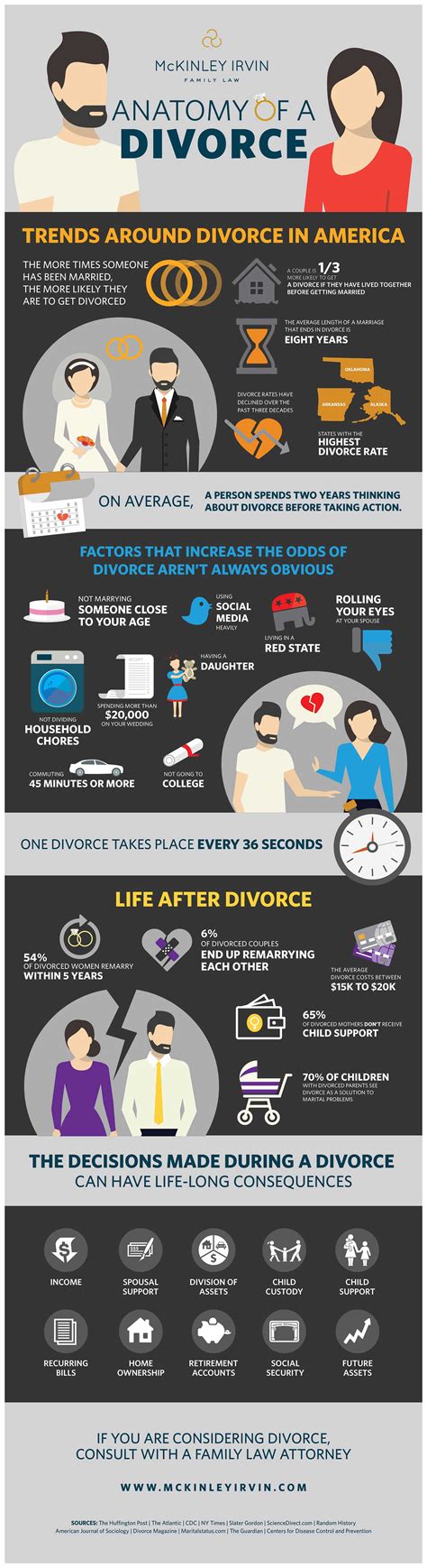Anatomy Of A Divorce Infographic