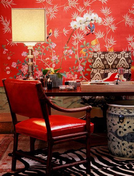 Chinoiserie Chic Red Chinoiserie Wallpaper Highlow