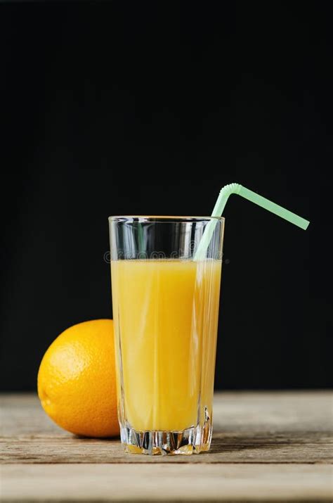 Orange Juice With Straw Stock Photo Image Of Beautiful 45418880