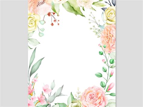 Sep 03, 2020 · picture frames can be the most pricey and restrictive part of capturing your favorite photo or picture. Watercolor Floral Frame Multi-Purpose Background by ...