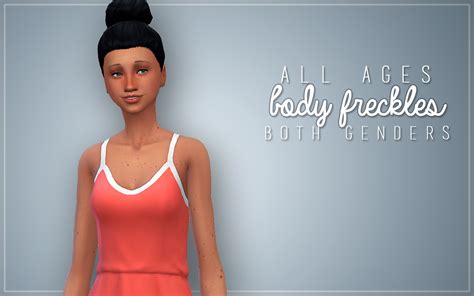 Sims 4 Full Body Freckles Mods Stereovsa