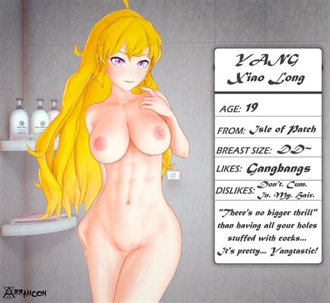 yang xiao long rwby 1girl blonde hair breasts long hair nipples nude image view