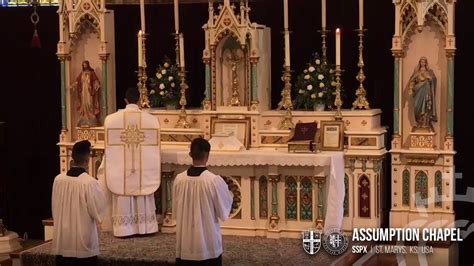Low Mass Wednesday July 22 2020 Assumption Chapel St Marys Ks Youtube