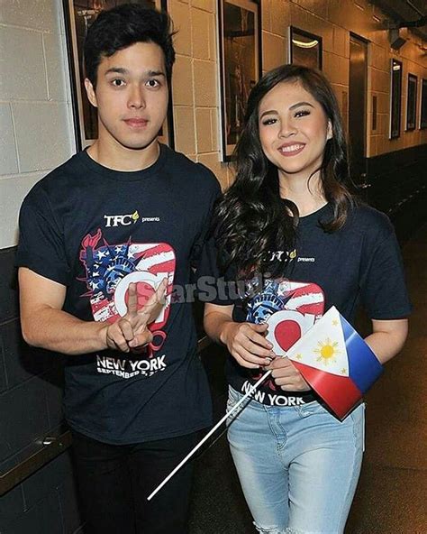 This Is The Handsome Elmo Magalona And The Lovely Janella Salvador Smiling For The Camera While