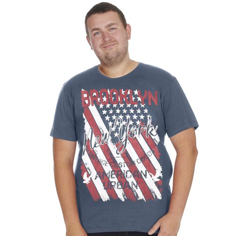 Mens Big And Tall American Graphic T Shirt Brooklyn California Plus Size 3xl 6xl Ebay