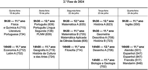 Portal da Dislexia Calendário Escolar e de Exames Ano Letivo